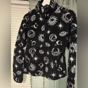 No Boundaries Black and White Celestial Sweater